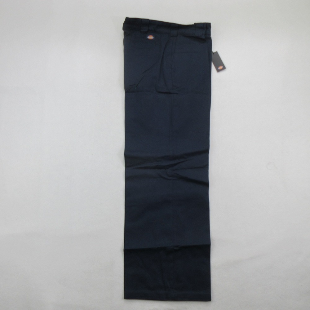 Dickies Women Pants 12 Chino Navy Blue Workwear Flat Front Uniform New